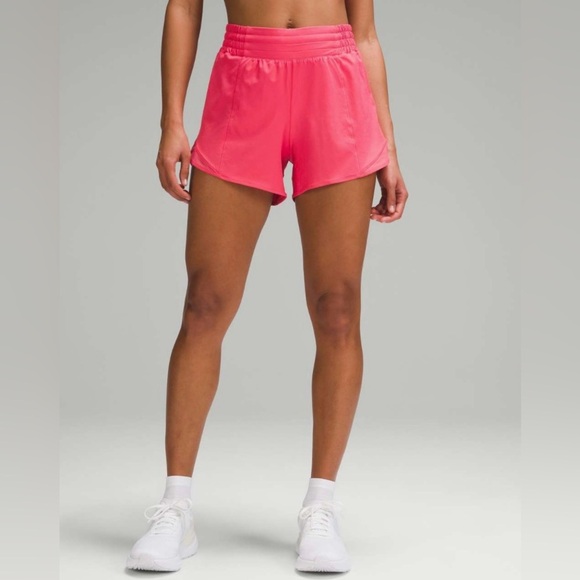 lululemon athletica Pants - Lululemon Hotty Hot High-Rise Lined Short 4” | Glaze Pink